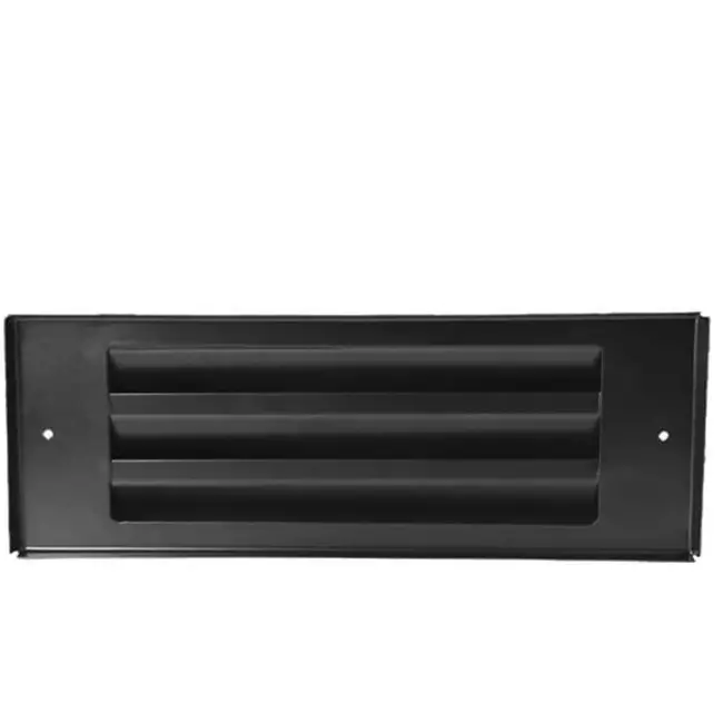 Grille murale extérieure montée en saillie 300mm x 100mm NOIR