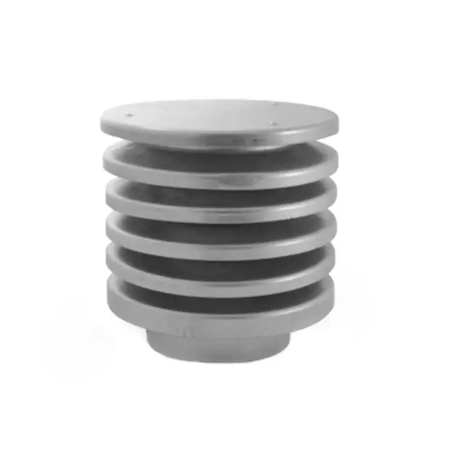Capot de toit circulaire avec entrée et sortie d'air avec lamelles Ø250 mm