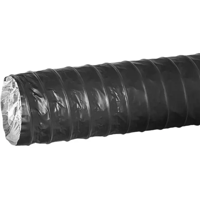 Tuyau de ventilation Combidec en aluminium avec couche extérieure en polyester NOIR Ø 200 mm (10 mètres)