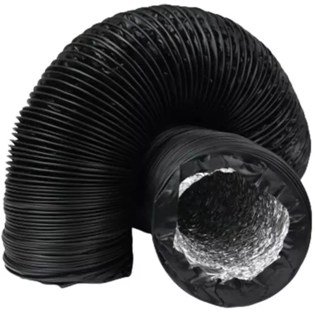 Tuyau de ventilation Combidec en aluminium avec couche extérieure en polyester NOIR Ø 200 mm (10 mètres)