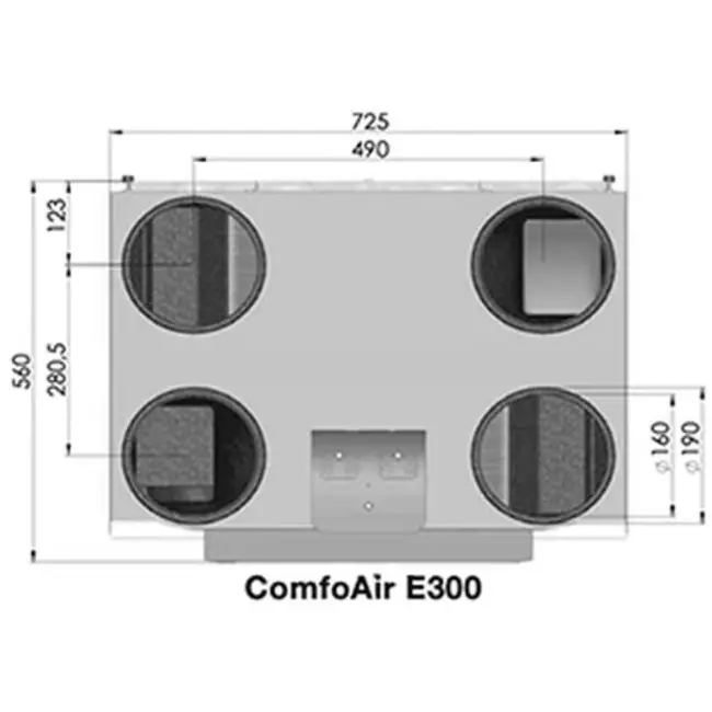 Zehnder Stork ComfoAir E300 R + module RF