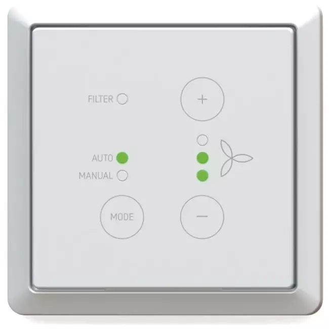 Zehnder ComfoSwitch C67 en surface (ComfoAir Q)