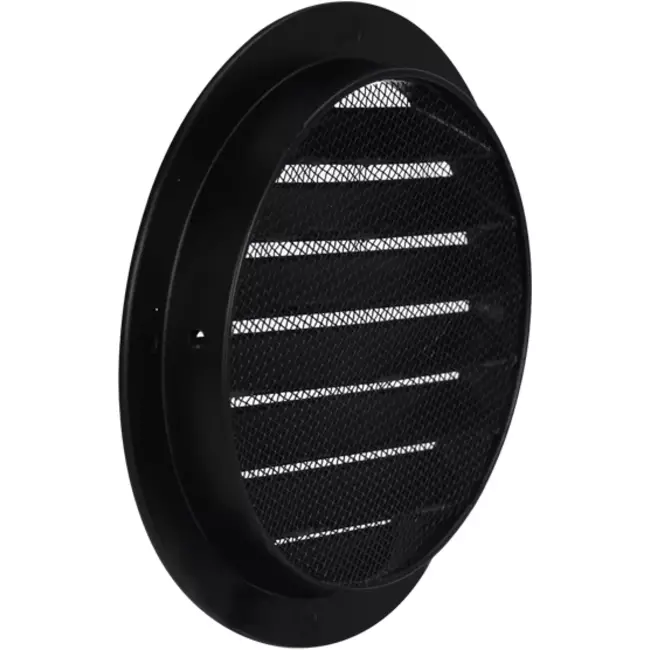 Grille extérieure aluminium diamètre 80 - NOIR