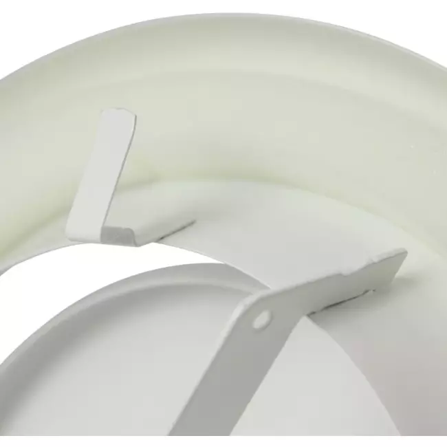 Bouche d'extraction métal Ø 200 mm RAL 9010 avec clips à ressorts - DVSC200