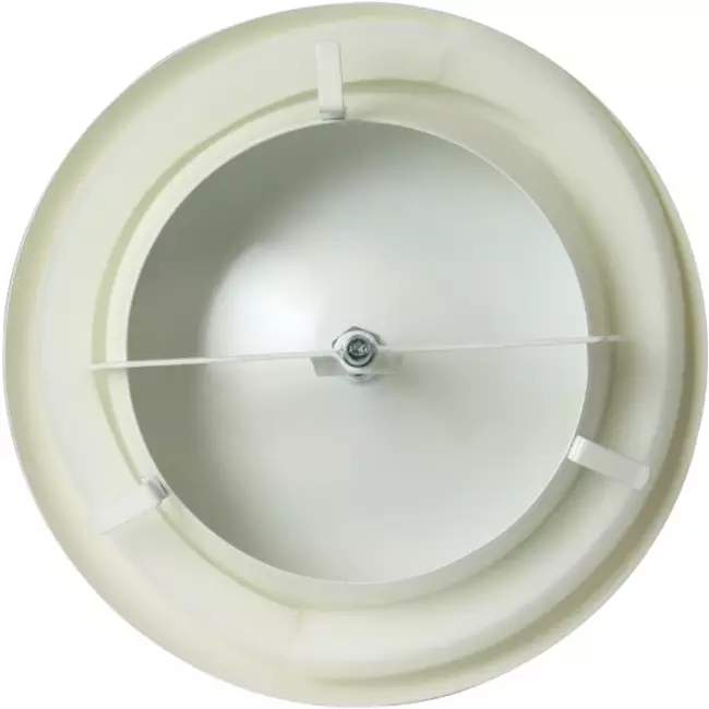 Bouche de soufflage métal Ø 80 mm RAL 9010 avec clips à ressorts - DVSC-P080