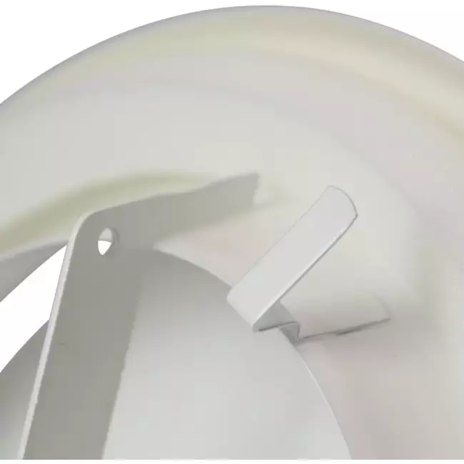 Bouche de soufflage métal Ø 80 mm RAL 9010 avec clips à ressorts - DVSC-P080