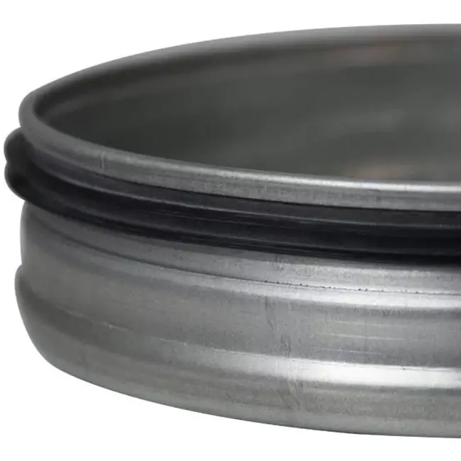 Couvercle spiralé Ø 160 mm pour conduit rigide galvanisé - Galvanisé