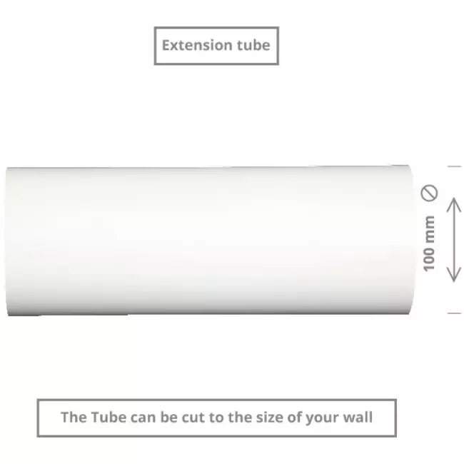 Europlast aérateur double flux 100 mm avec cordon de tirage et fiche