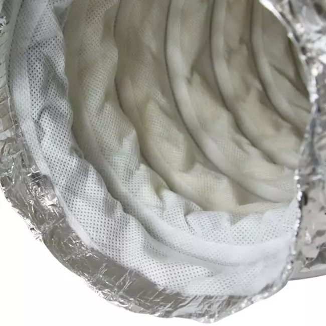 Silencieux flexible non tissé avec connexion diamètre 150 mm longueur 500 mm