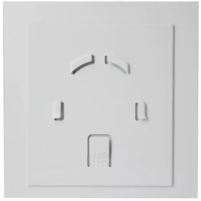 Vmc salle de bain Ø 100 mm - front en plastique blanc brillant