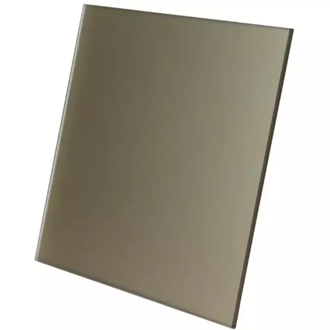 Vmc salle de bain Ø 125 mm avec minuterie et capteur d'humidité - front en verre satin doré