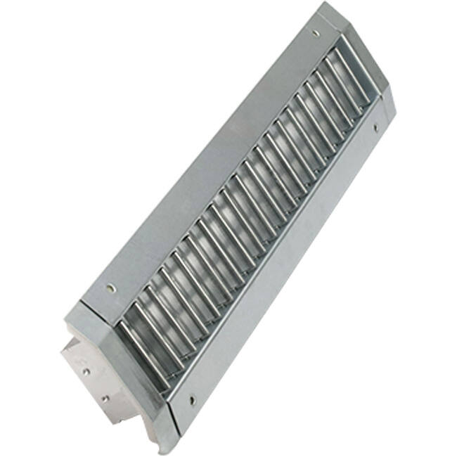 Grille de gaine double réglable 625x75mm pour gaine 160 à 400mm - DGS-DB625x75