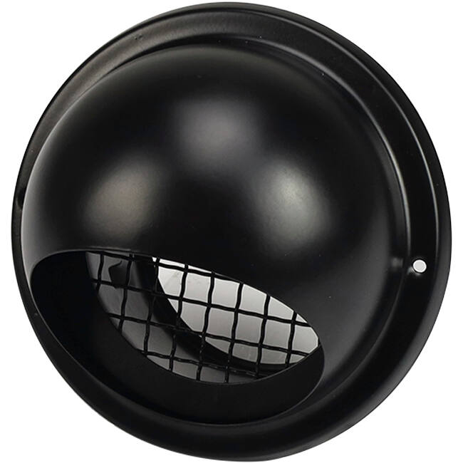 Grille à rouleaux sphériques en acier inoxydable 125 mm transit mural - EL-SS-B125 SS RAL9005