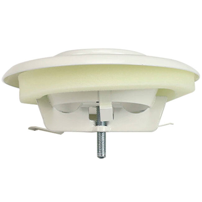 Valve d'échappement de ventilation en métal 125mm avec ressorts de friction - DVS-C125 - RAL 9016