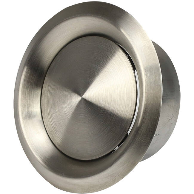 Vanne de ventilation en acier inoxydable 200mm échappement et alimentation avec ressorts de friction - DVI-C200