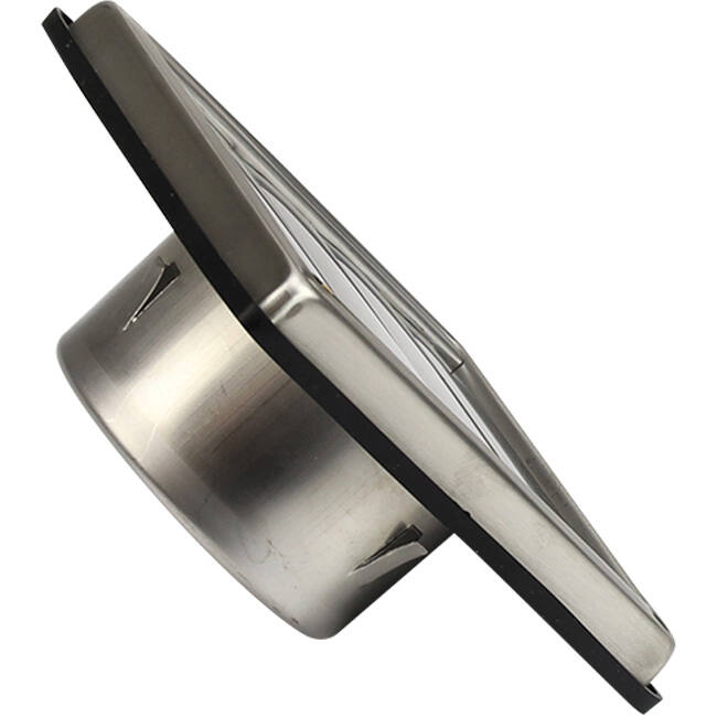 Grille frontale en acier inoxydable 125mm avec ailettes d'entrée hautes mobiles - EL-SS-OP125 SS