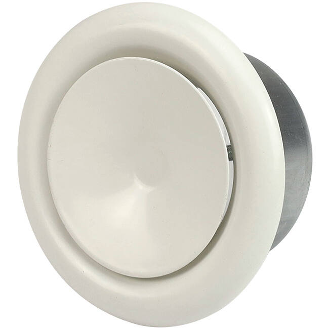 Vanne de ventilation 125 mm en métal - S-DVS125 RAL9010