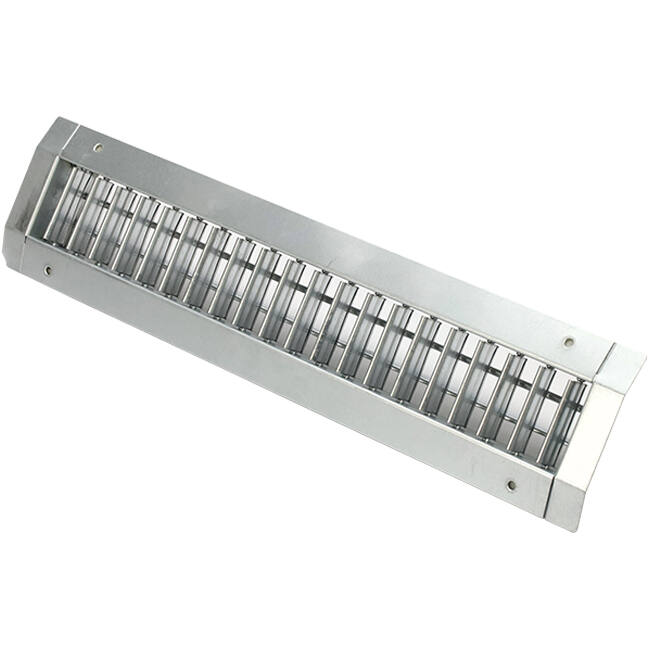 Grille de gaine double réglable 625x75mm pour gaine 160 à 400mm - DGS-DB625x75
