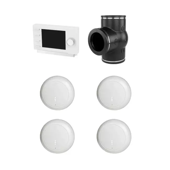 Kit Ubbink RF 0,49 Vanne 3 voies commande horloge 4x capteur CO²