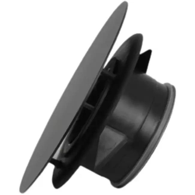 Bouche VMC Imaginair grande Ø 125 mm - ressorts + anneau de montage - noir