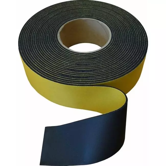 Ruban isolant neutre 75mm - noir (rouleau 15m)