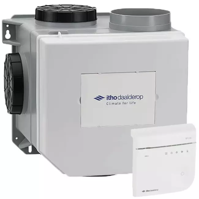 Itho Daalderop CVE-S ECO Optima High Performance HE 415 m³/h + sonde d'humidité + contrôle CO2 - euro plug