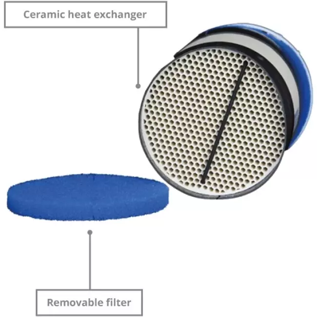 Europlast aérateur double flux 150 mm avec cordon de tirage et fiche
