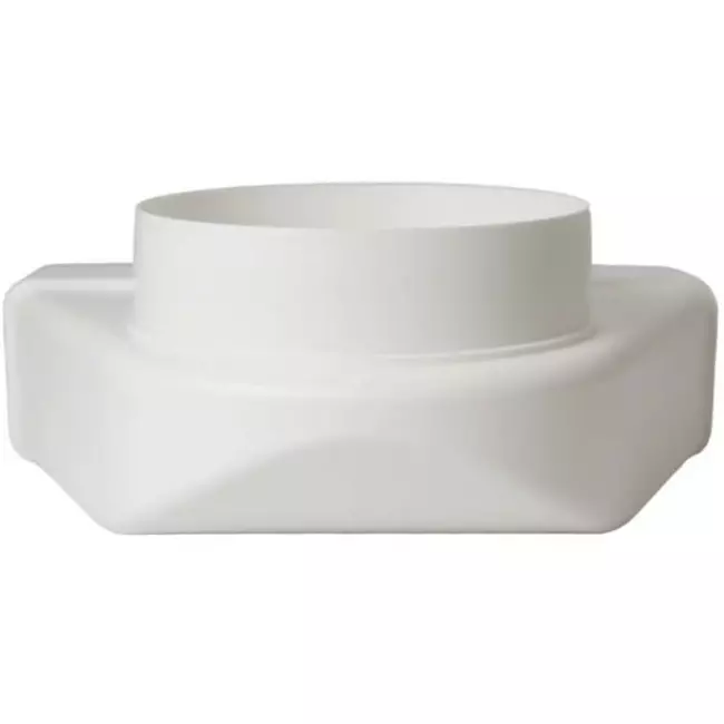 Coude vertical rectangulaire en plastique à 90° Ø150mm - 220x90mm KLD29-150
