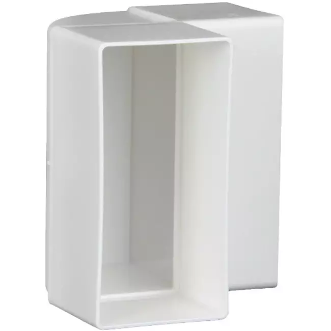Coude vertical rectangulaire en plastique à 90° 110 x 55 - KLV