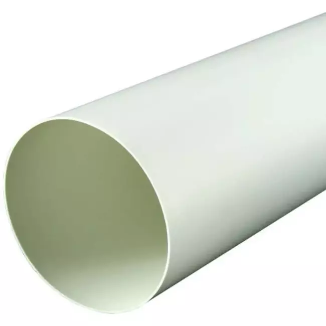 Tuyau de ventilation rond en plastique 100 mm - 0,5 mètre A100-0.5