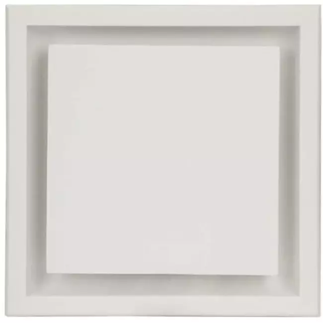 Ergovent bouche de ventilation sans cadre encastrable carrée 125 mm