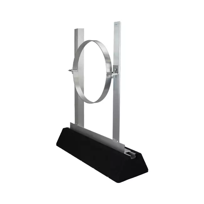 Support de toit en aluminium pour conduit rigide galvanisé diamètre 125 mm