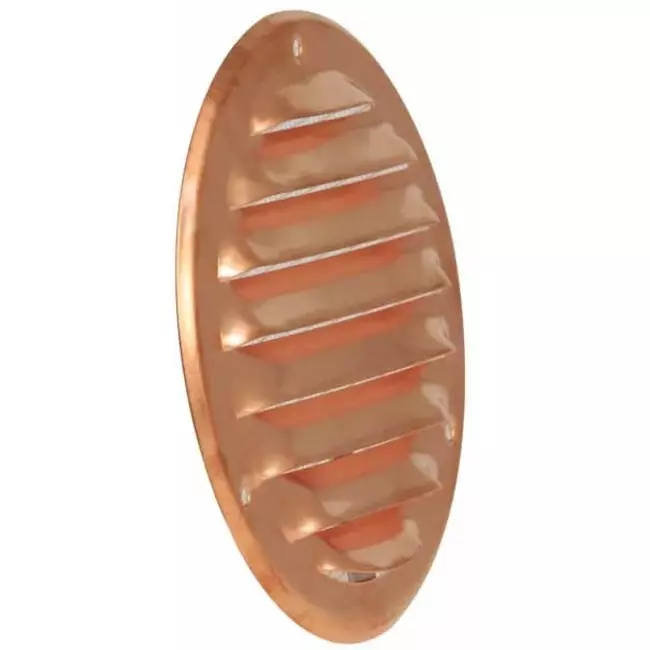 Grille de ventilation métal ronde Ø 200 mm cuivre - MR200Cu