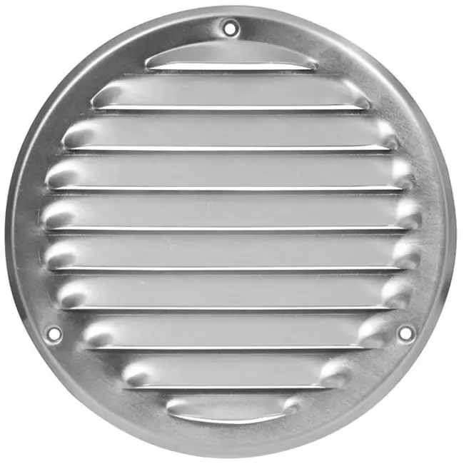 Grille de ventilation métal ronde Ø 125 mm acier inoxydable - MR125i
