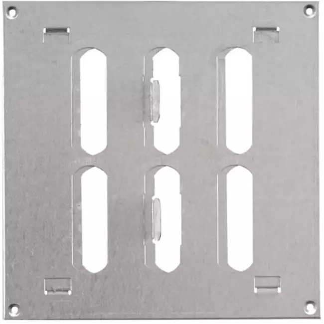 Grille métal réglable 150 x 150 mm galvanisée - MR1515RZn