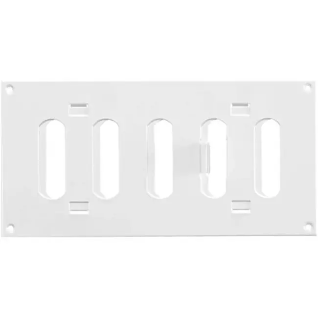 Grille métal réglable 200 x 100 mm blanc - MR2010R - RAL9016