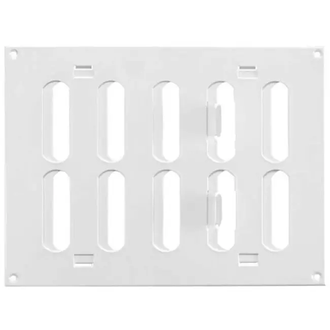 Grille métal réglable 200 x 150 mm blanc - MR2015R - RAL9016