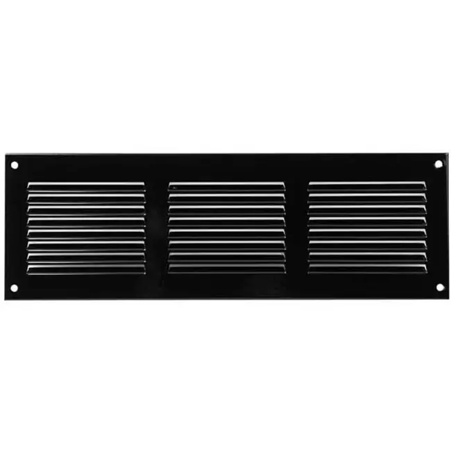 Grille métal 300 x 100 mm noir - MR3010M - RAL9005