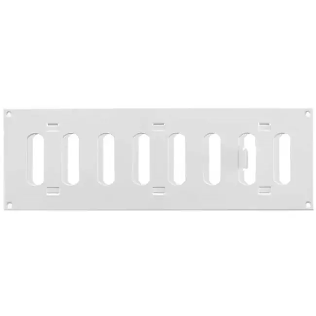 Grille à fente rectangulaire réglable en métal 300 x 100 blanc - MR3010R - RAL9016