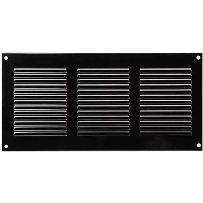 Grille métal 300 x 150 mm noir - MR3015M - RAL9005