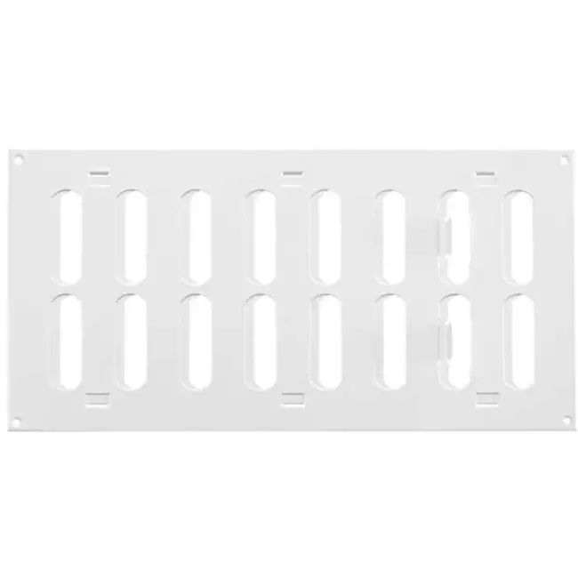Grille métal réglable 300 x 150 mm blanc - MR3015R - RAL9016