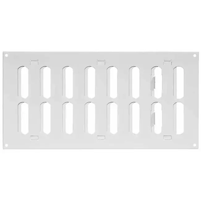 Grille métal réglable 300 x 150 mm blanc - MR3015R - RAL9016