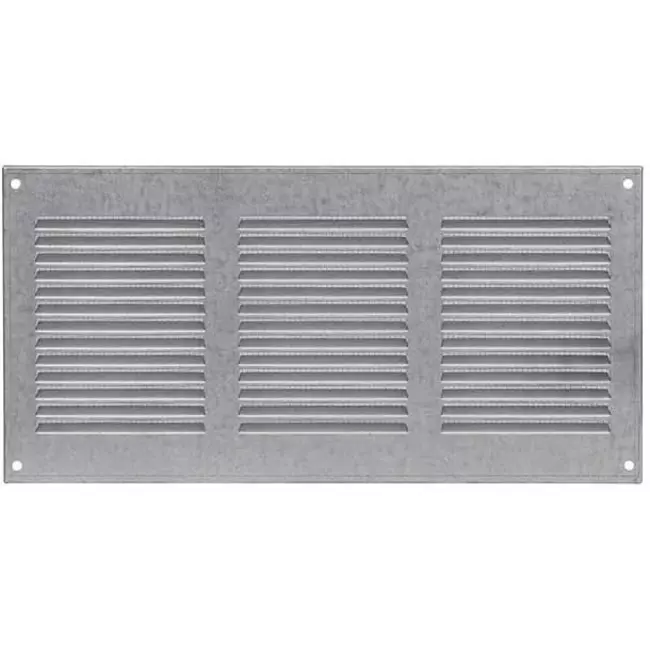 Grille métal 300 x 150 mm zinc - MR3015Zn