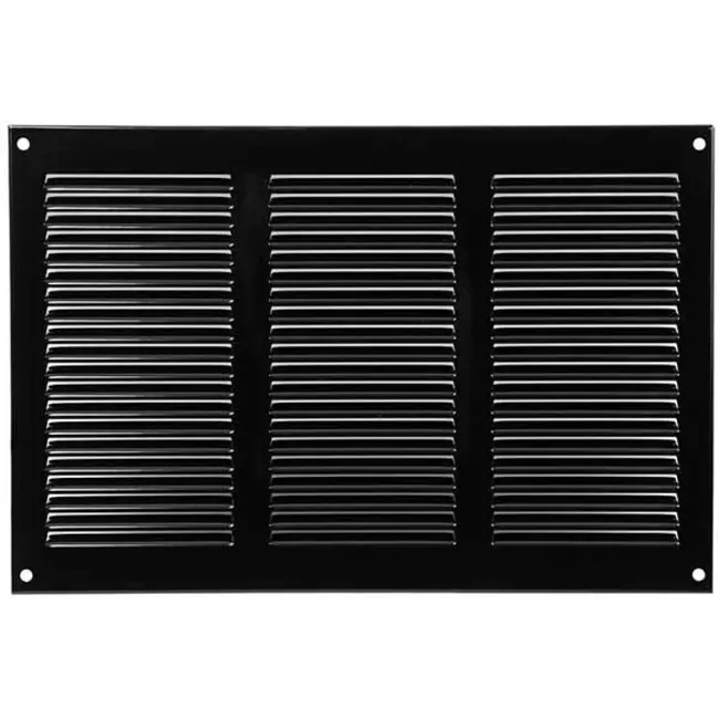 Grille métal 300 x 200 mm noir - MR3020M - RAL9005