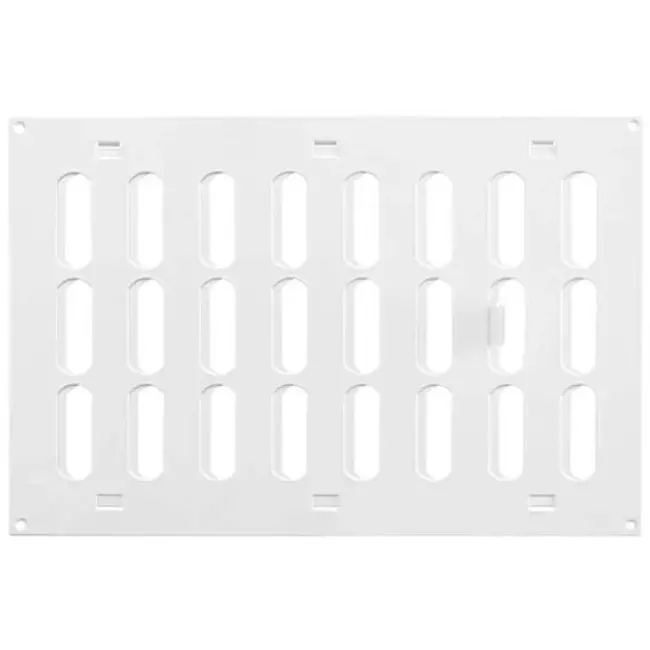 Grille métal réglable 300 x 200 mm blanc - MR3020R - RAL9016