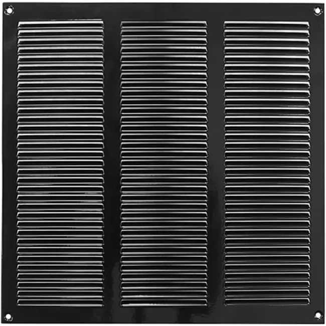 Grille métal 300 x 300 mm noir - MR3030M - RAL9005