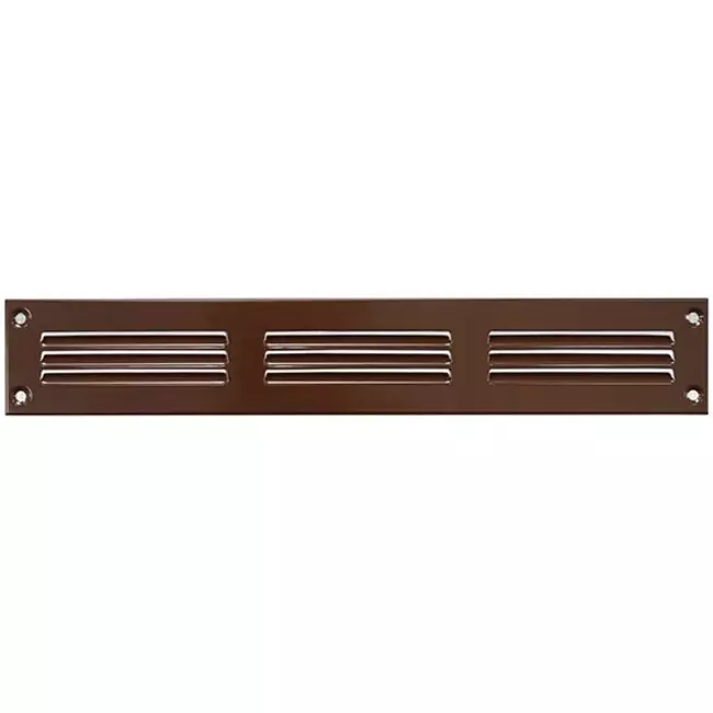 Grille métal 300 x 50 mm marron - MR305B