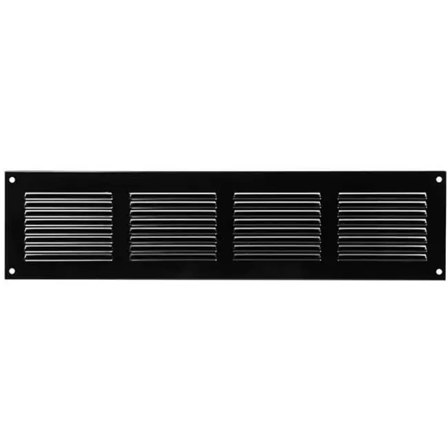 Grille métal 400 x 100 mm noir - MR4010M - RAL9005