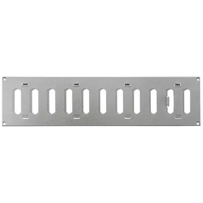 Grille métal réglable 400 x 100 mm galvanisée - MR4010RZn