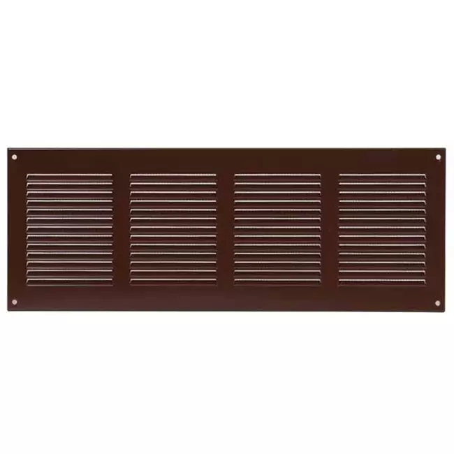Grille métal 400 x 150 mm marron - MR4015B
